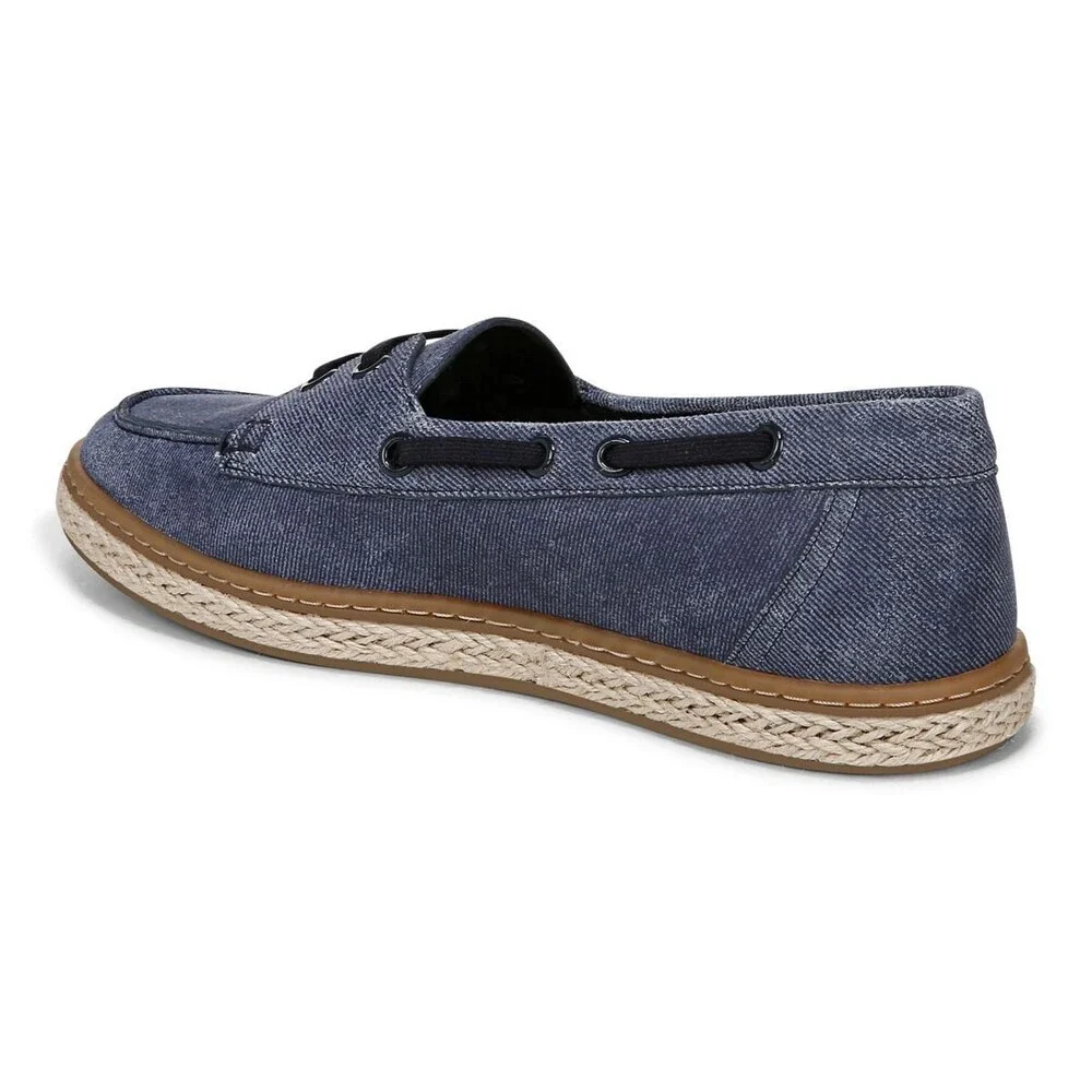 Vionic Bay Loafers Women's 9.5 Dark Denim Leather Slip On Comfort Shoes ZOGG1818